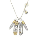 Feather Necklace for Men, Small Stars Pendant, Women's Sweater Chain