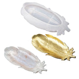 Feather Plate Epoxy Resin Mold Dish Tray Silicone Mould DIY
