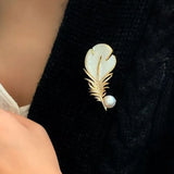 Feather Brooch Small Brooch Female Accessories High-grade