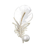 Feather Brooch Small Brooch Female Accessories High-grade