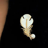 Feather Brooch Small Brooch Female Accessories High-grade