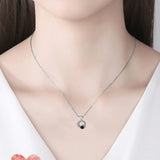 Feathers Projection Necklace Pendant Jewelry