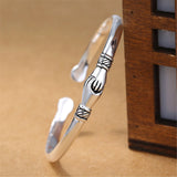 Fede Gimmel Bracelet Sterling Silver Vintage Style Bangle