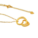 14k Heart Love Pendant Necklace Fine Plated Jewelry Birthday Gift