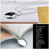 925 Silver Necklace Round Box Pendant for Photos Ladies Jewelry