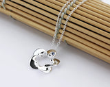 925 Sterling Silver Necklace Flower Pendant Solid Silver Clavicle Chains