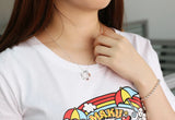 925 Sterling Silver Necklace Flower Pendant Solid Silver Clavicle Chains