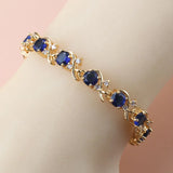 Bangle Bracelet CZ Wedding Jewelry Women Bridal Accessories