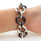 316L Stainless Steel Chain Charms Bracelet For Women 20.5cm