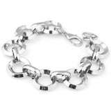 316L Stainless Steel Chain Charms Bracelet For Women 20.5cm
