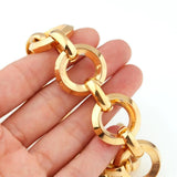 316L Stainless Steel Chain Charms Bracelet For Women 20.5cm