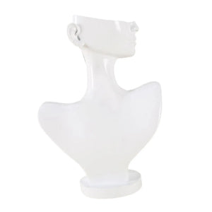 Female Bust Jewelry Display Stand Organizer
