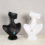 Female Bust Jewelry Display Stand Organizer