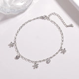 Summer Tassel Anklets for Women Barefoot Leg Chain Jewelry Gift