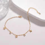 Summer Tassel Anklets for Women Barefoot Leg Chain Jewelry Gift