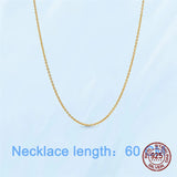 Classic Cable Necklace Rose Necklace for Charm Jewelry