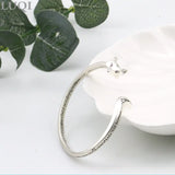 S925 Silver Plated Fox Open Bracelet For Girlfriend