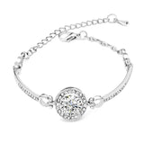 Female Flower Zircon Stone Charm Bracelet