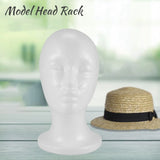 Female Foam Mannequin Head Model Hat Wig Display Stand