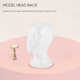 Female Foam Mannequin Head Model Hat Wig Display Stand