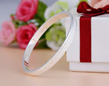 Frosted Love Bangle Cuff Bracelet For Women