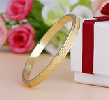 Frosted Love Bangle Cuff Bracelet For Women
