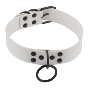 Female Leather Choker Goth Punk Neck Collar