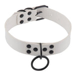 Female Leather Choker Goth Punk Neck Collar