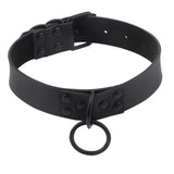Female Leather Choker Goth Punk Neck Collar