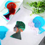 African Girl Head Shape Silicone Mold for Coaster Tray Decoration