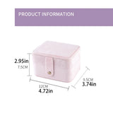 Women's Jewelry Box Earring Organizer Travel Ornaments Case Wedding Gift