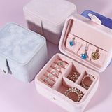 Women's Jewelry Box Earring Organizer Travel Ornaments Case Wedding Gift