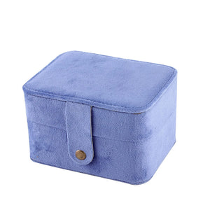 Women's Jewelry Box Earring Organizer Travel Ornaments Case Wedding Gift