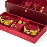 Chinese Style Jewelry Storage Box Double-Layers Organizer