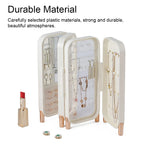Multilayer Female Jewelry Storage Box Big Capacity Dustproof Necklaces Display