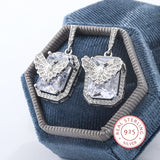 Crystal Butterfly Stud Earrings AAAAA Zircon Wedding Bridal Earrings