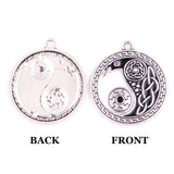 Men's Yin Yang Tai Chi Pendant with Ancient Rune Sigils