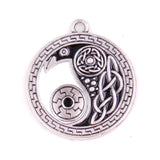 Men's Yin Yang Tai Chi Pendant with Ancient Rune Sigils