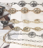Women Metal Chain Waistband Summer Dress Waist Boho Belt