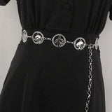 Women Metal Chain Waistband Summer Dress Waist Boho Belt