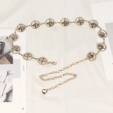 Women Metal Chain Waistband Summer Dress Waist Boho Belt