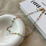 Summer Women's Crystal Chain Necklace