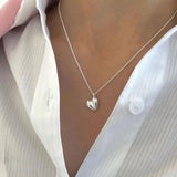 Heart Necklace 925 Sterling Silver for Women