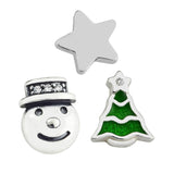 Christmas Petites Locket Charm for Necklace - Sterling Silver Jewelry Charms