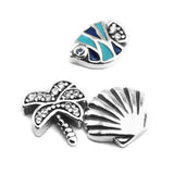 Female Tropical Paradise Petites Locket Charm Sterling Silver Jewelry