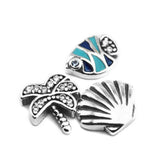 Female Tropical Paradise Petites Locket Charm Sterling Silver Jewelry