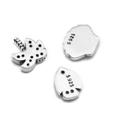 Female Tropical Paradise Petites Locket Charm Sterling Silver Jewelry