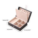 Portable Girls Earrings Jewelry Storage Box
