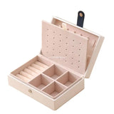 Portable Girls Earrings Jewelry Storage Box