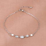 Delicate Opal Shell Bracelet - Personalized Shapeshifting Jewelry
